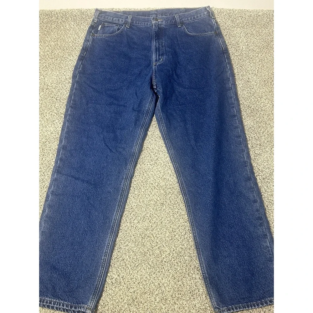 Carhartt B 172 DST Relaxed‎ Fit Mens Size 40 X 34 Flannel Lined Jeans